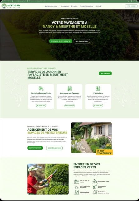 site internet paysagiste example prix